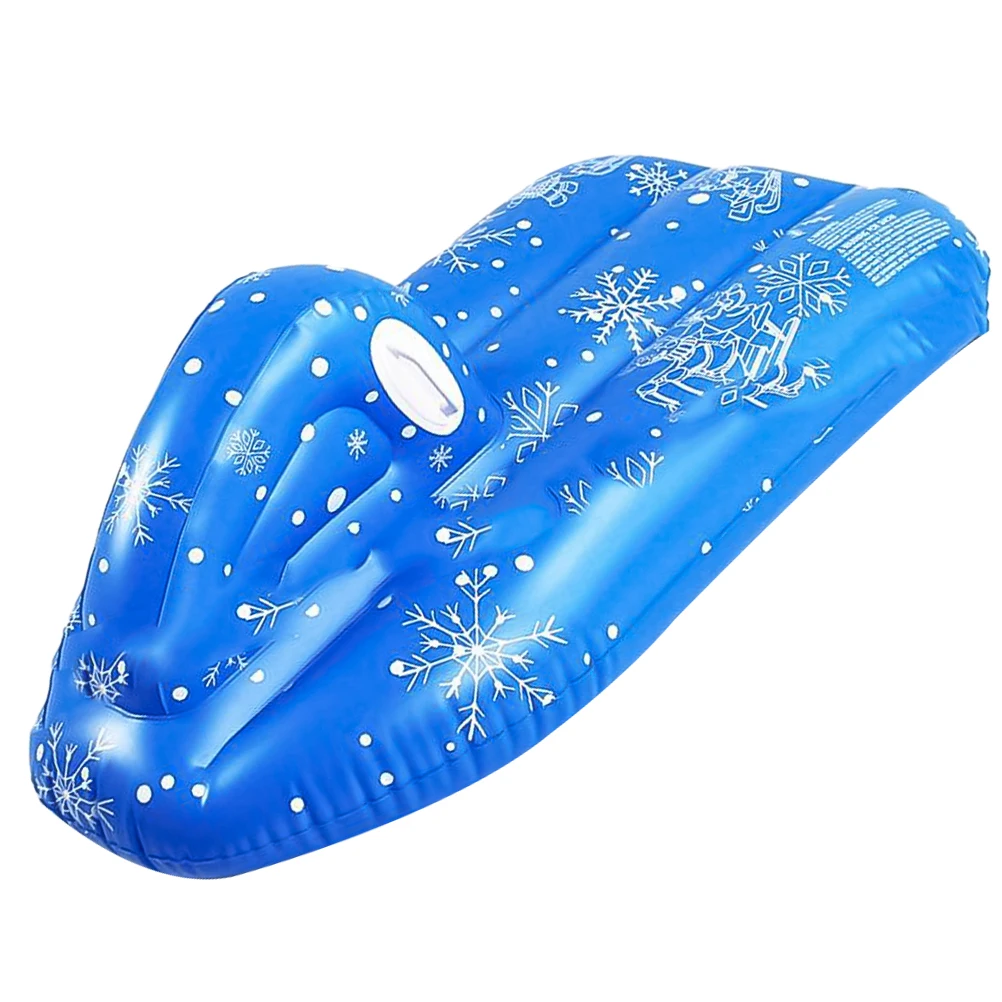 Snow Boat Sled Winter Inflatable Snow Tube PVC Snowflake Kids Snow Sled Heavy Duty Circle Games Raft Children Snow Skating Tool