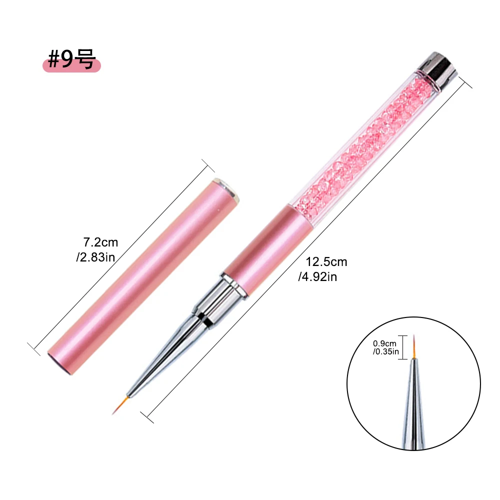 6-teiliges Nail-Art-Pinsel-Set – Liner-Pinsel für Gel-Nagellack-Design, kleine Detail-Zeichenstifte 2026