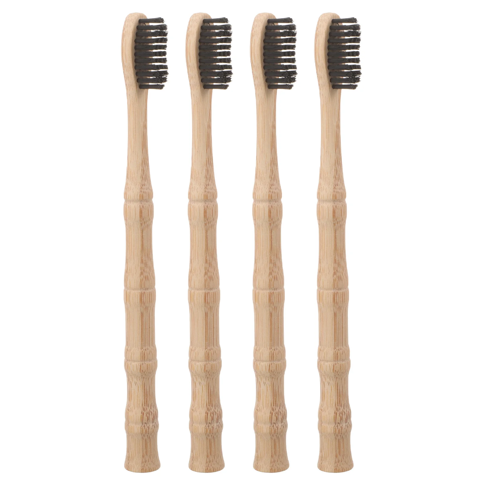 

4Pcs Bristle Toothbrushes Portable Household Toothbrushes for Travel Camping Bamboo Toothbrush Toothbrush Soft