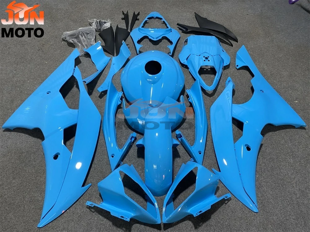 JUN Fit For YZF-600 YZF-R6 2008 2009 2010 2011 2012 2013 2014 2015 2016 08-16 blue fairings 08 09 10 11 12 13 YZF R6 fairing kit