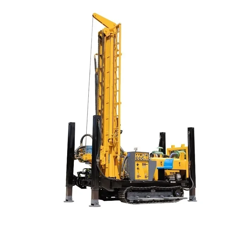 High Efficiency Diesel Crawler Water Well Drilling Rig Bore Well Drilling Machine