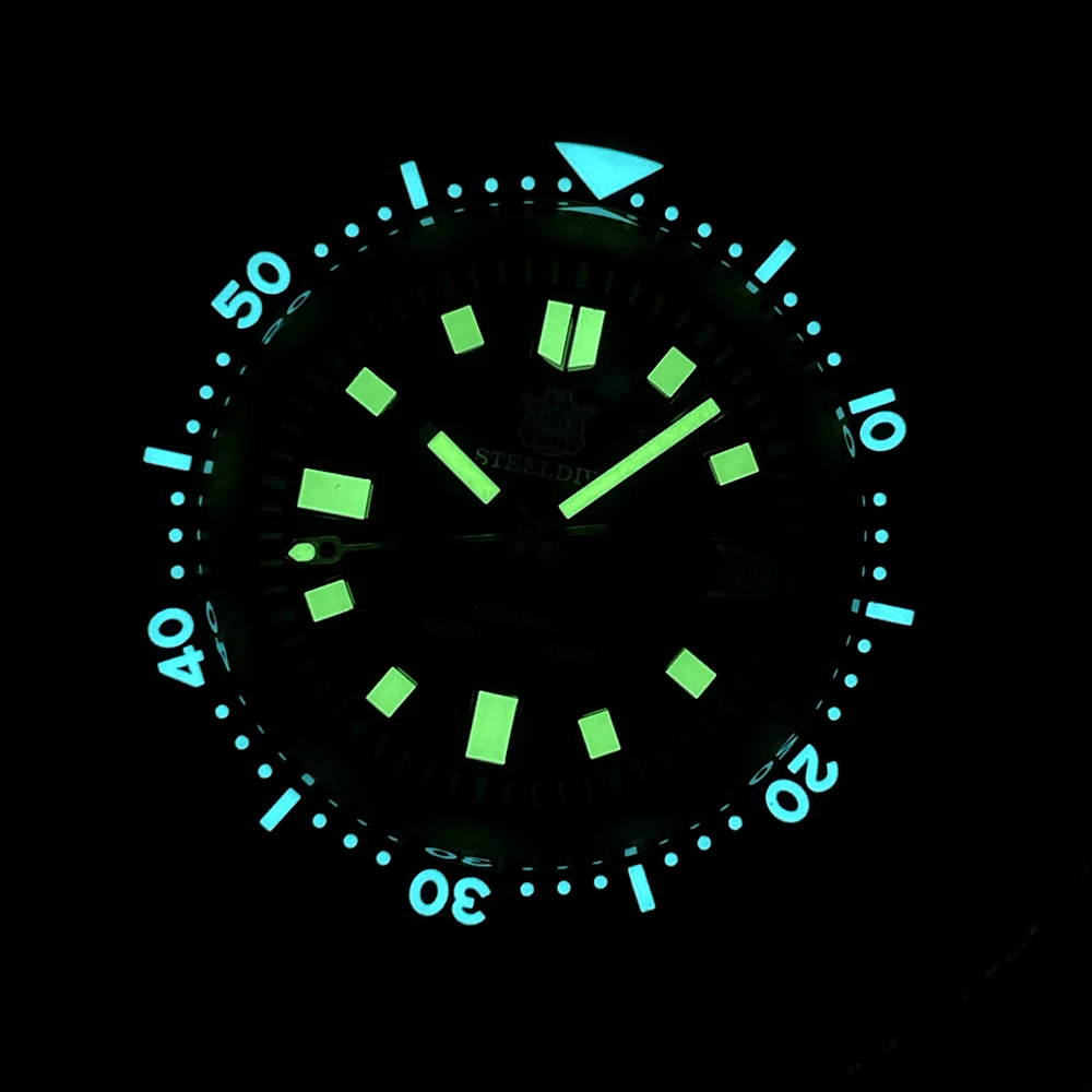 STEELDIVE Brand SD1970 Popular Deisgn 43.8MM Case Ceramic Bezel Super Luminous 200M Waterproof NH35 Automatic Mes Dive Watch