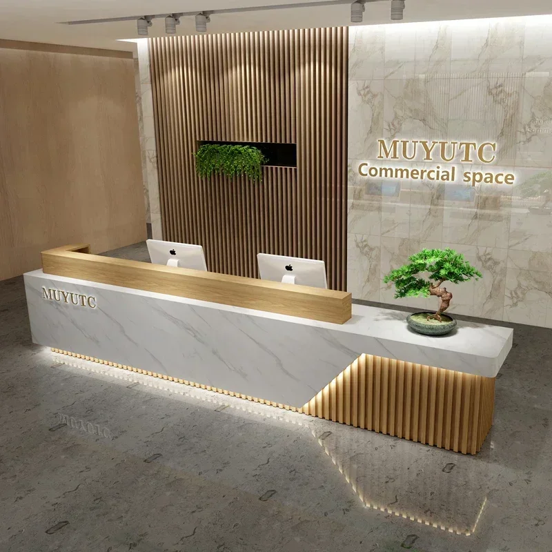 

Church Pulpit Reception Desk Front Cash Register Checkout Service Desk Mobile Podiums Tasca Bancone Bar Luxury Furniture