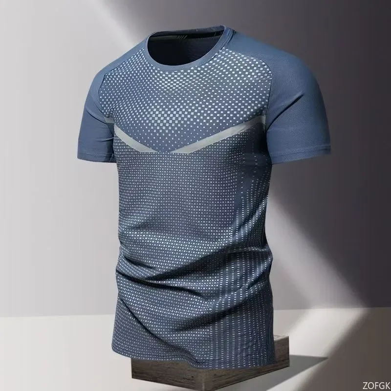 Summer Quick Drying Clothes 3D Printed Men's T-shirt, Oversized Loose Round Neck Short Sleeved Shirt