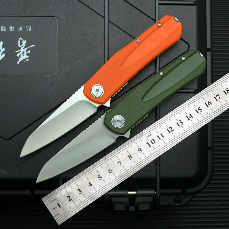 

6535 Outdoor Camping Folding Knife 8CR13 Blade G10 Handle Pocket Survival Tactical Hunting Utility Fruit kitchen Knives EDC Tool