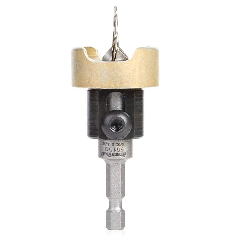 

Зенкер для деревообработки с регулируемой глубиной, зенкер для 3/8X3/32X1/4, прочный зенкер