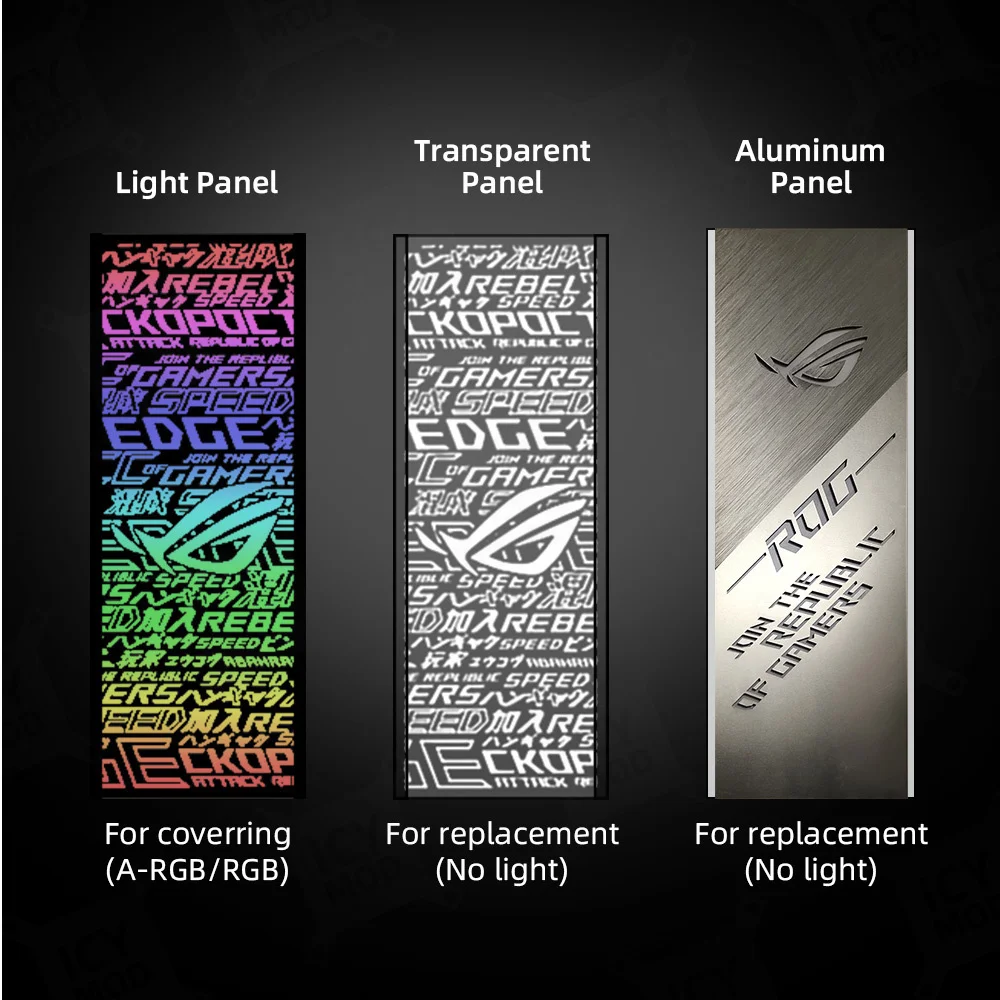 ASUS GX601 Front Panel Metal ROG Strix Helios Case Plate Replacement Lighting Shroud MOD Gaming PC Water Cooling Customized DIY