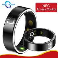 R20 Ceramic Fashion Smart Ring Men Women NFC Access Control Ultra Thin IP68 Waterproof Heart Rate Blood Oxygen Pressure Monitor