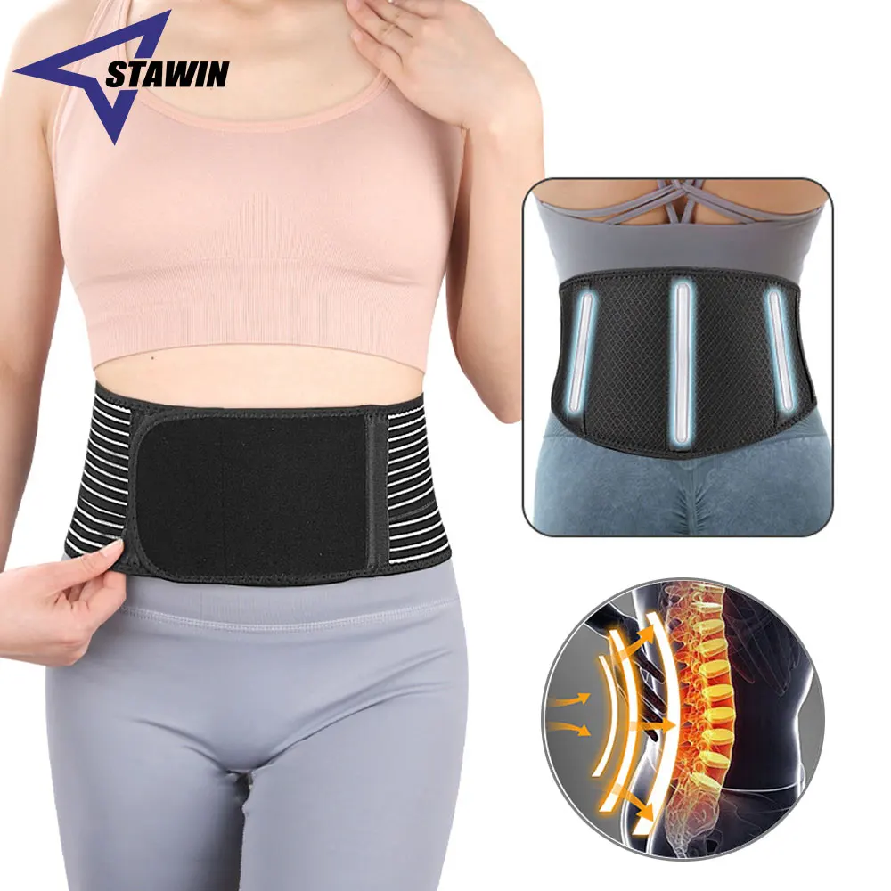 

Sport Back Brace for Lower Back Pain - Men Waist Support Belt, Women Lumbar Support Pad - Lumbar Sacral Belt for Lower Back Pain