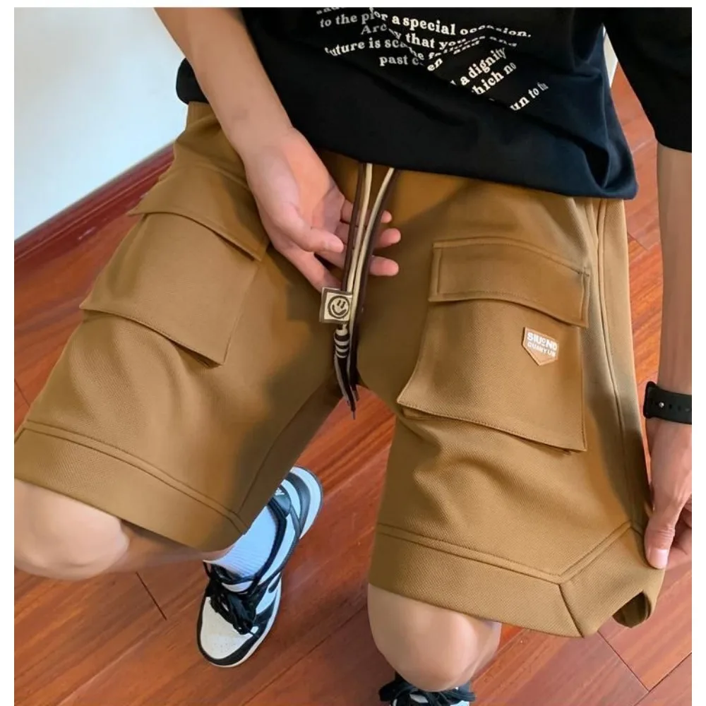 보이지 않는 오픈 크로치 야외 섹스 남성 성인 의류 남성 카고 반바지 여름 다목적 스포츠 루즈 피팅 캐주얼 짧은 바지