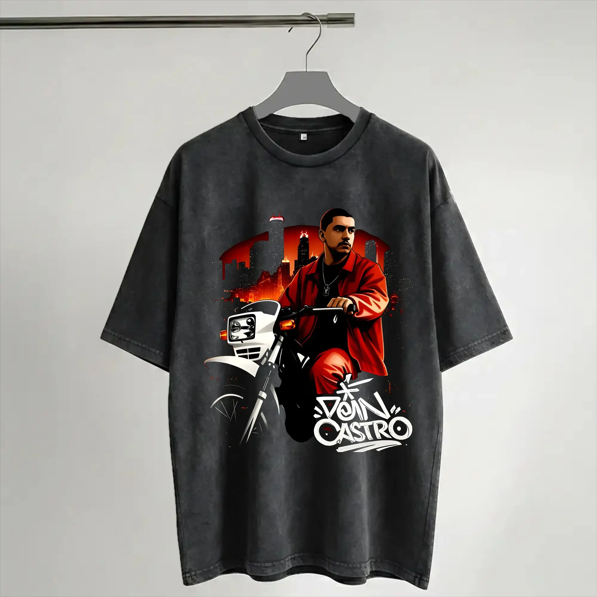 Summer  Ryan Castro Album Tour 2026 Washed Shirts Outfit Harajuku T-Shirt  for Men Women Tee Shirt