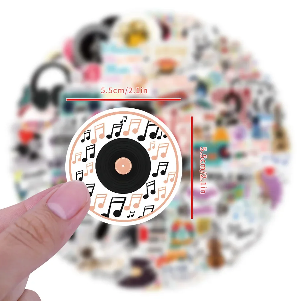 

100PCS Concert Music Vinyl Stickers | For Snowboard, Laptop, Luggage, Car & Fridge | DIY Styling Durable Decor Stickers