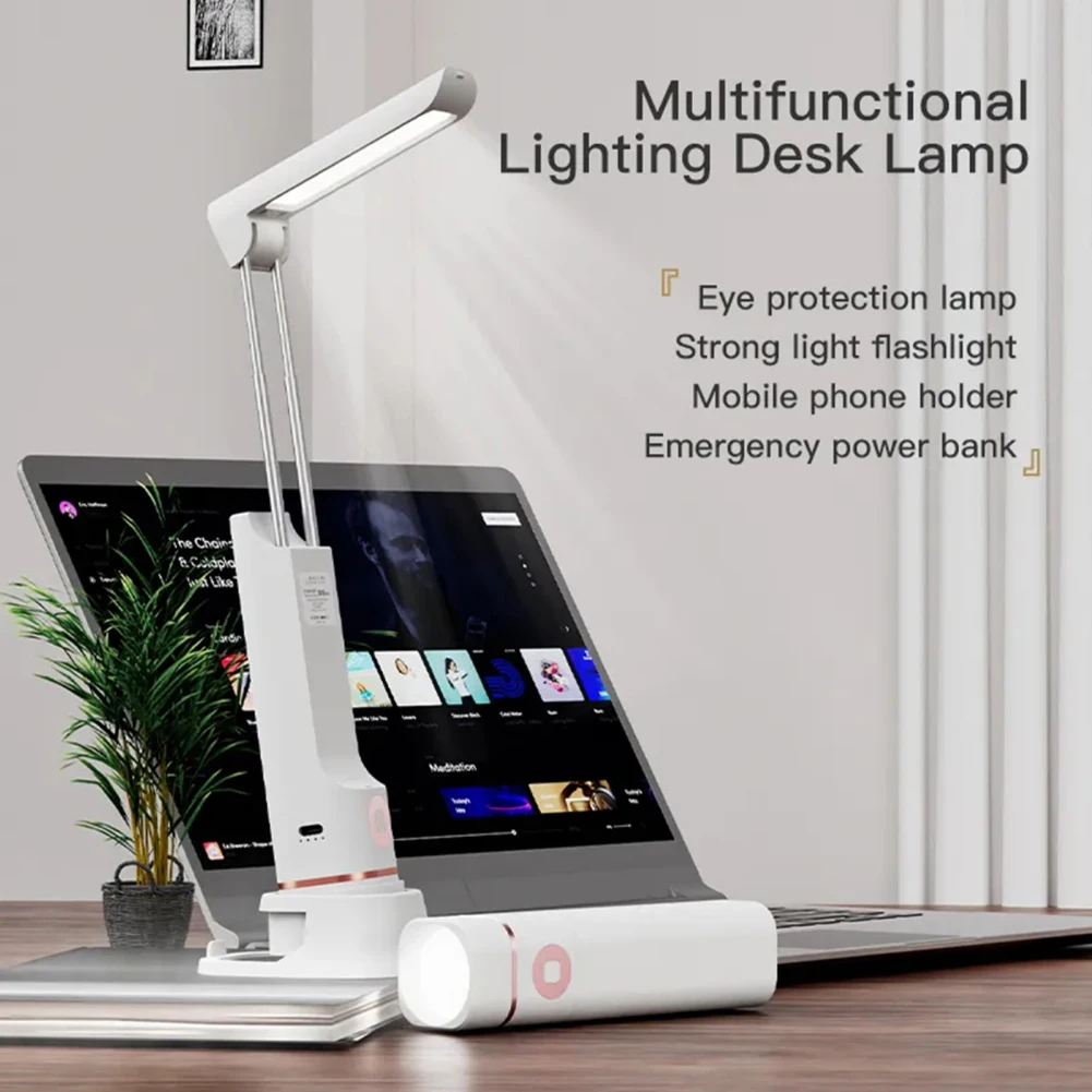 

1 abs Led Desk Lamp 3 Levels Adjustable Brightness Eye Protection Usb Charging Reading Lamp Night Lights Wholesale