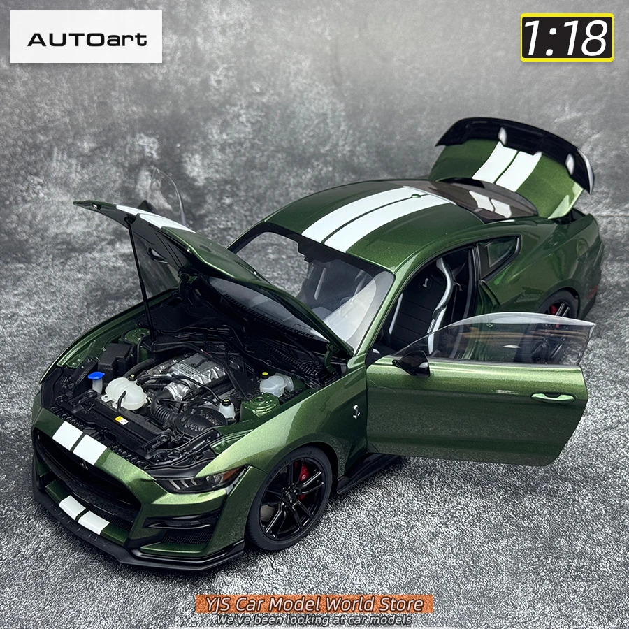 AUTOART New 1/18 scale Ford Mustang Shelby GT500 Green blue Sports
