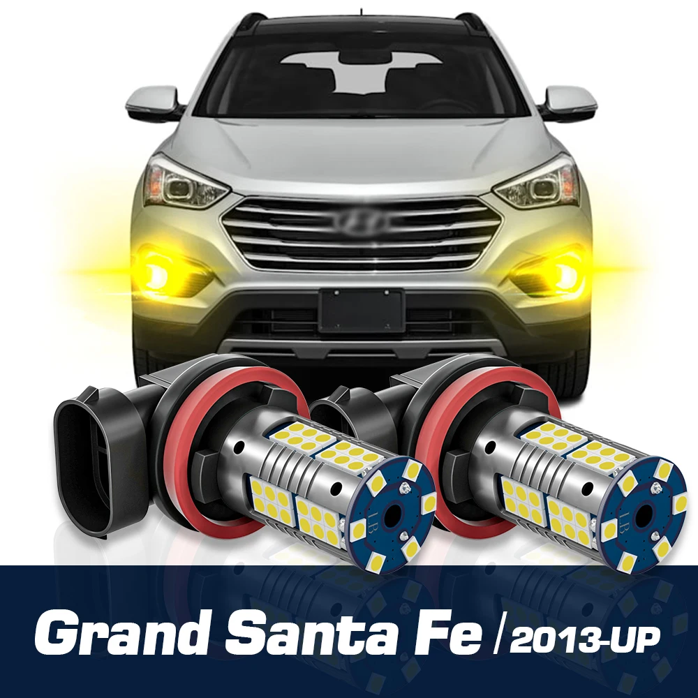 2 szt. Lampa przeciwmgielna LED Blub akcesoria Canbus dla Hyundai Grand Santa Fe 2013 2014 2015