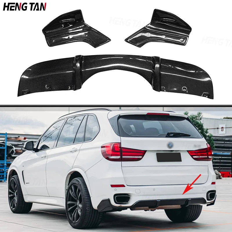 

Carbon Fiber Car Rear Bumper Lip Diffuser Spoiler Parts For BMW X5 F15 M Sport 2014 - 2018 Upgrade Body kit