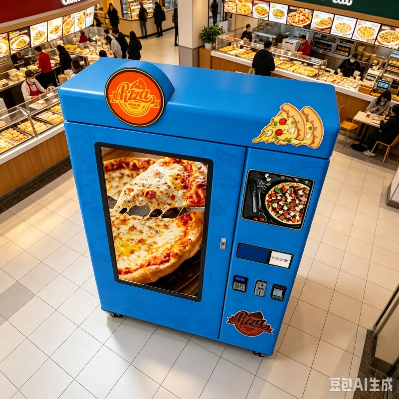 Heavy Duty Commercial Pizza Vending Machine With Refrigerated Storage Professional Pizza Making Equipment Manufacturer