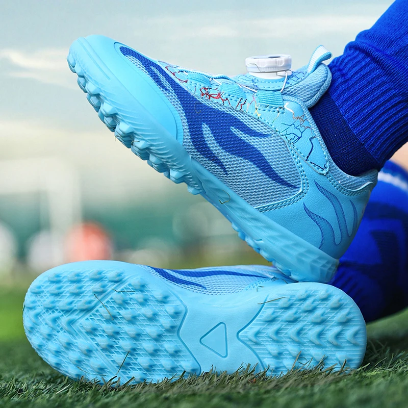 

Children's Football Shoes Training Cleats Artificial Grass Wear Resistant Low Cut Soccer Shoes Boys Girls Kids Footwear