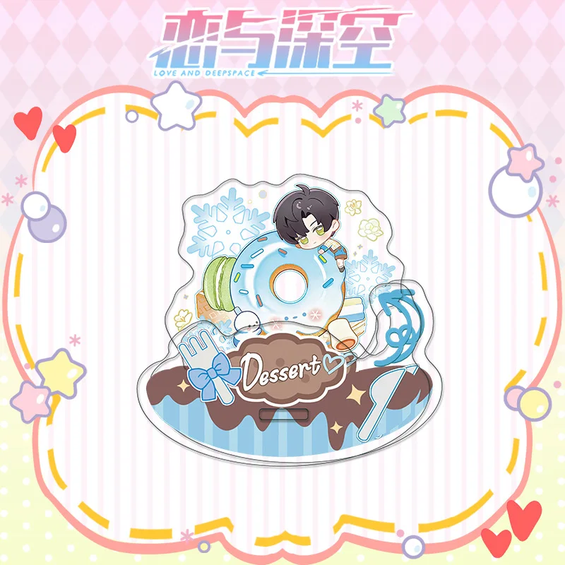 Anime Love and Deepspace Rafayel Zayne Xavier Sylus Cosplay Acrylic Shake Fighter Standing Sign Mascot Ornament Xmas Halloween