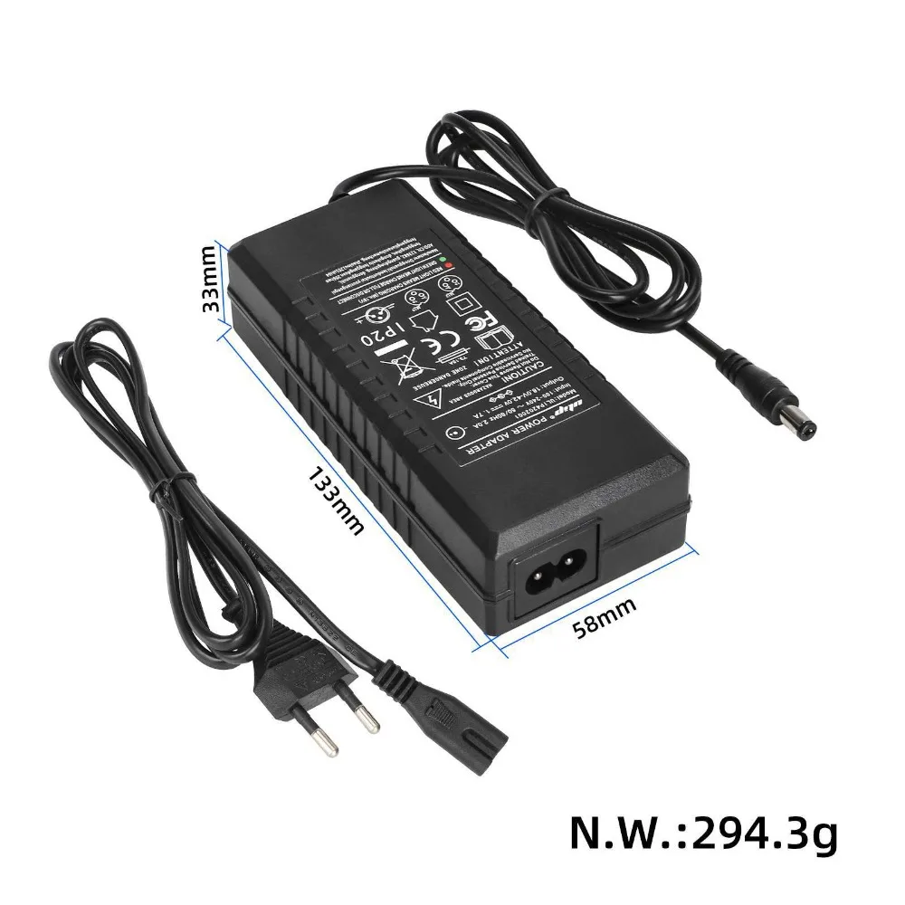 

Ulip18V~42V1.7A DC2.1 Зарядное устройство для полимерной литиевой батареи Запчасти адаптера для быстрой зарядки Зарядное устройство для электронного скутера Запасные части