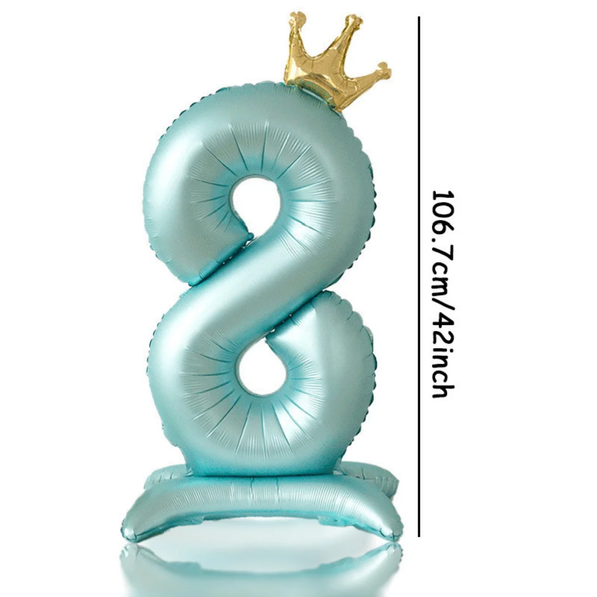 42 inch 0-9 blauw, roze kroon nummer ballonnen prinses thema gelukkige verjaardag partij kinderen volwassen baby shower globos jubileum decor