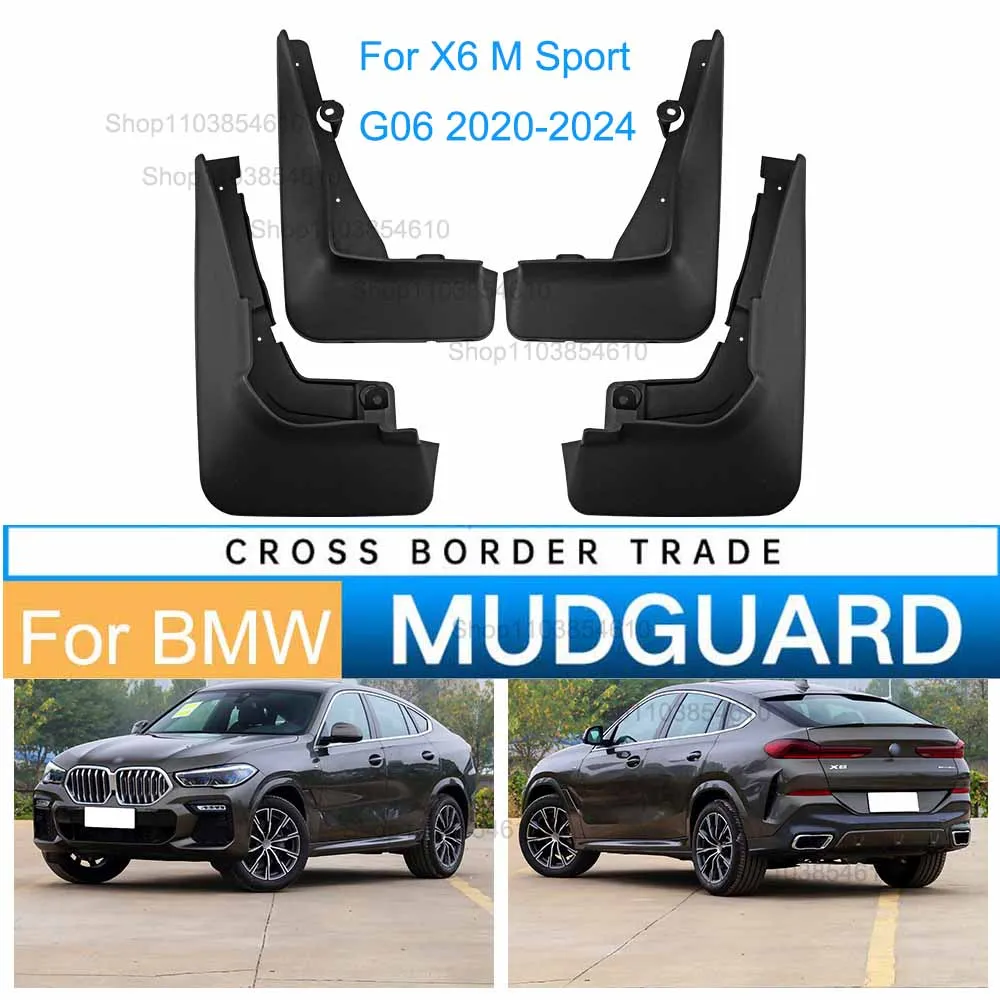 

Mudflap for BMW X6 M Sport G06 2020 2021 2022 2023 2024 Mudguard Fenders Splash Guards Front Rear Wheel Car Stying Accessories