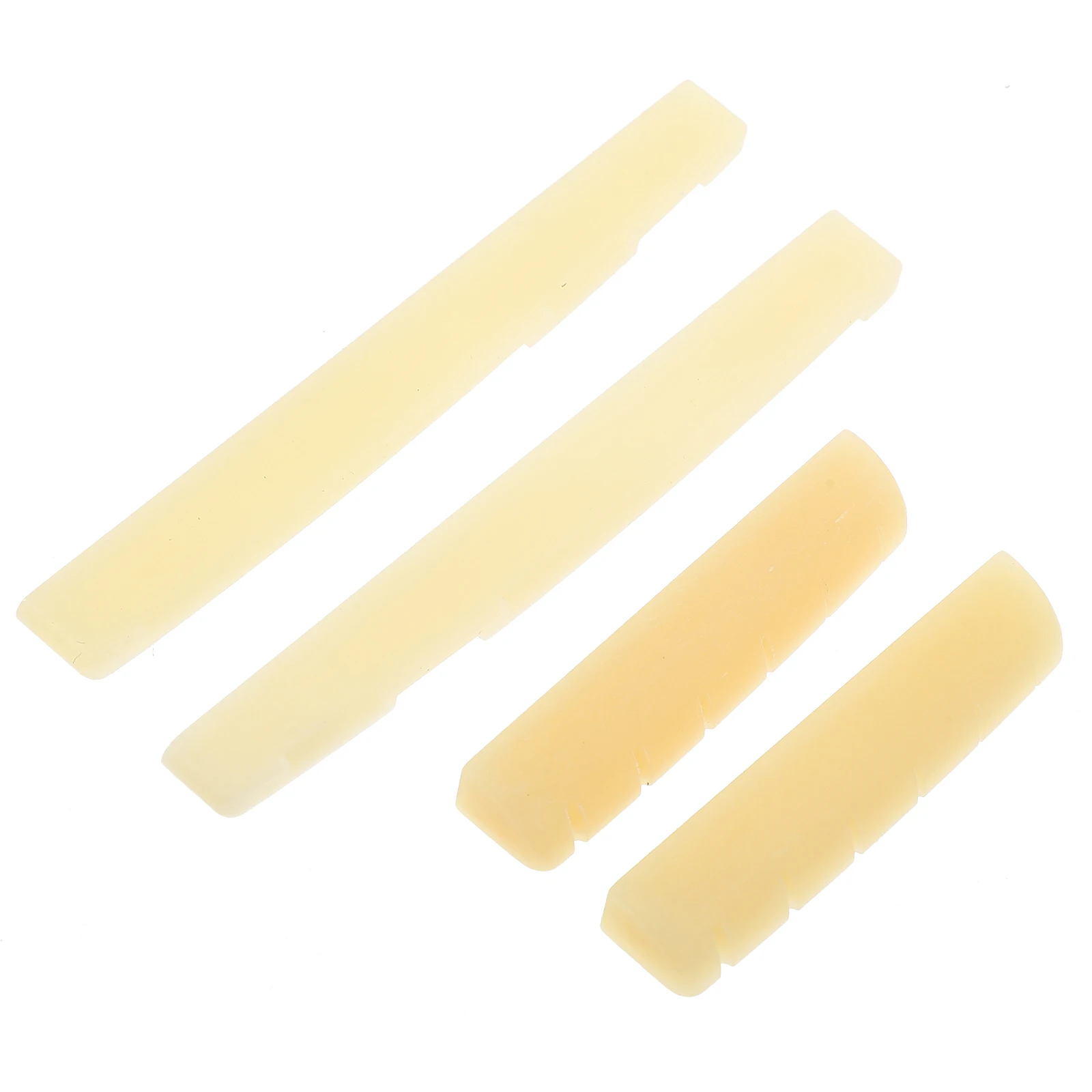 

2 Sets Bridge Saddle String Guitar Bridge Bone Nut Accessories Durable String Height Acoustic Folk Guitar Parts