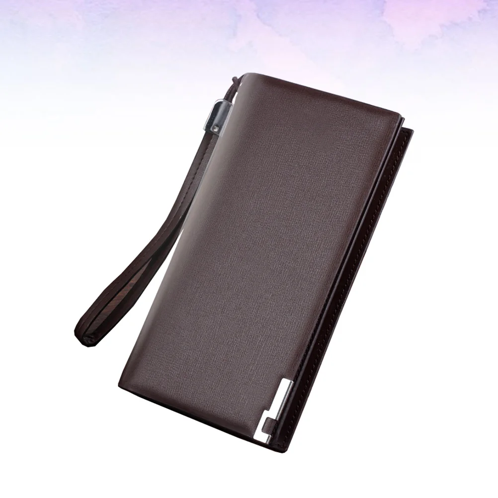 

Men Use Wallet Large Capacity PU Long Zipper Purse Multifunctional Storage Wallet for Credit Id Passport