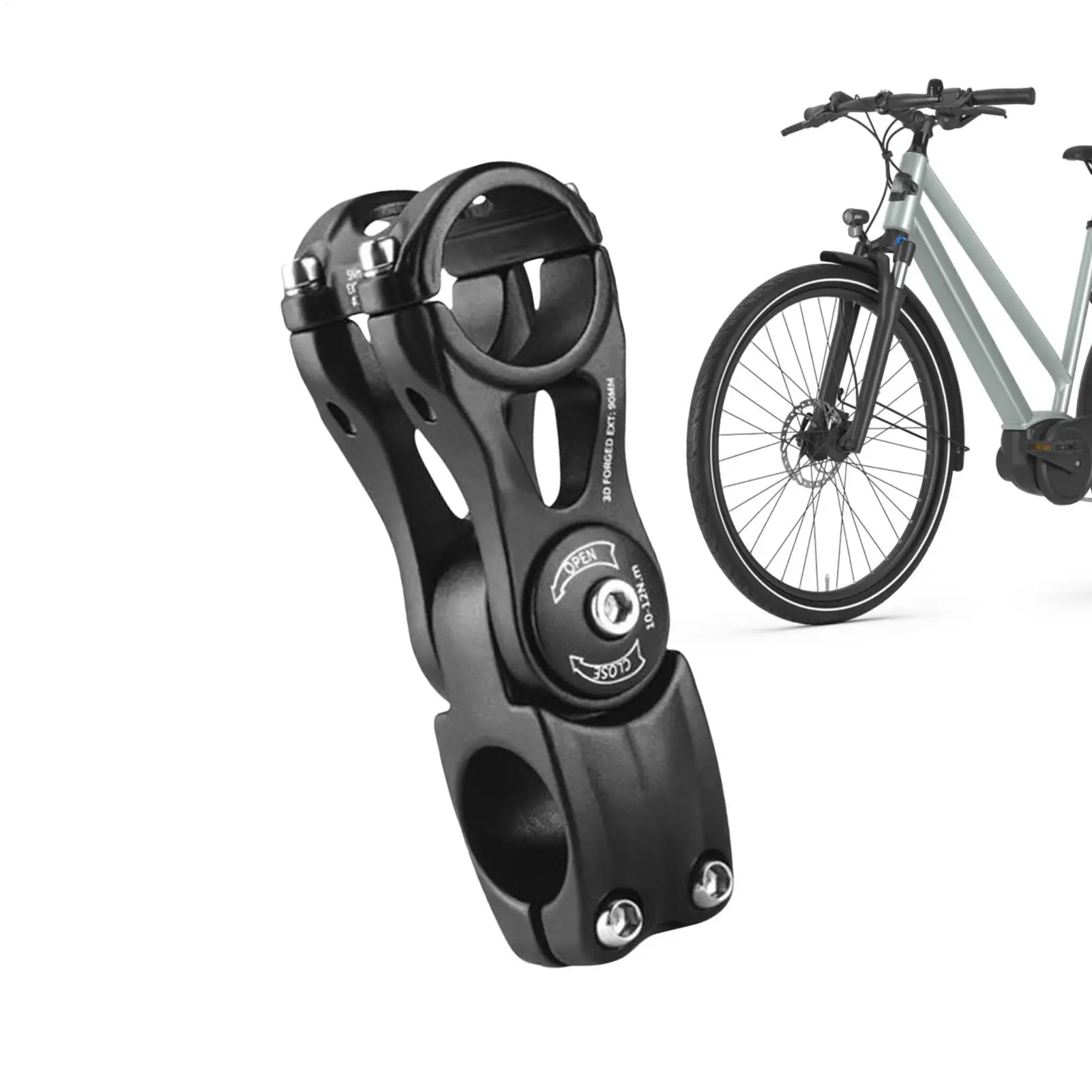 

Handlebar Stem 31.8mm Handlebar Extension Cycling Accessory Aluminum Alloy Extender For Group Rides City Commuting Outdoor