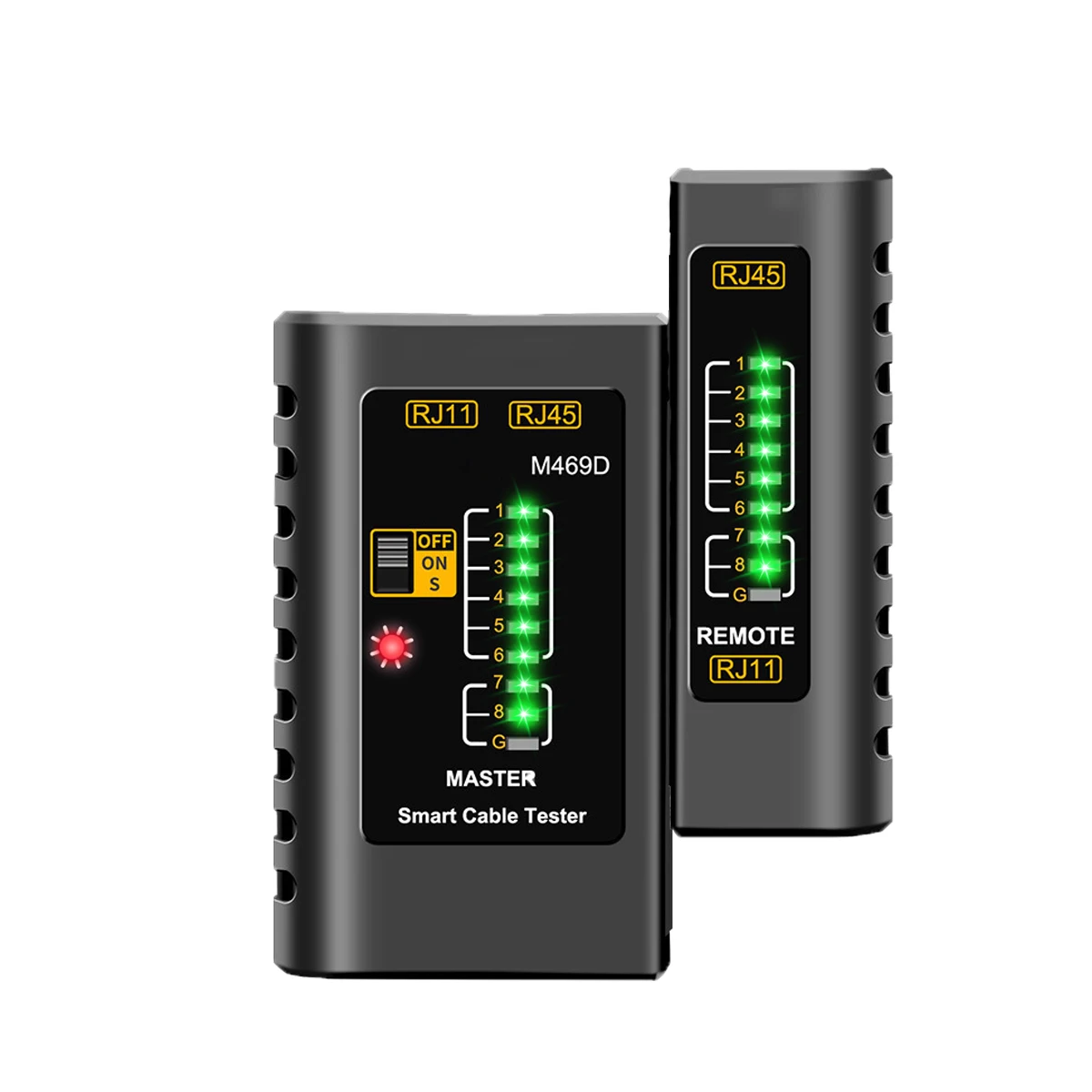 جهاز اختبار محلل الشبكة الاحترافي M469D كابل lan RJ45 RJ11 RJ12 CAT5 UTP LAN كابل اختبار أداة إصلاح الشبكات أيضًا