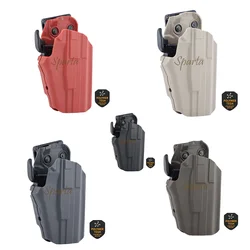 Quick Draw Pistol Holster High Strength Polymer Tactical Holster With Release Lock Multi-Compatible Right Hand