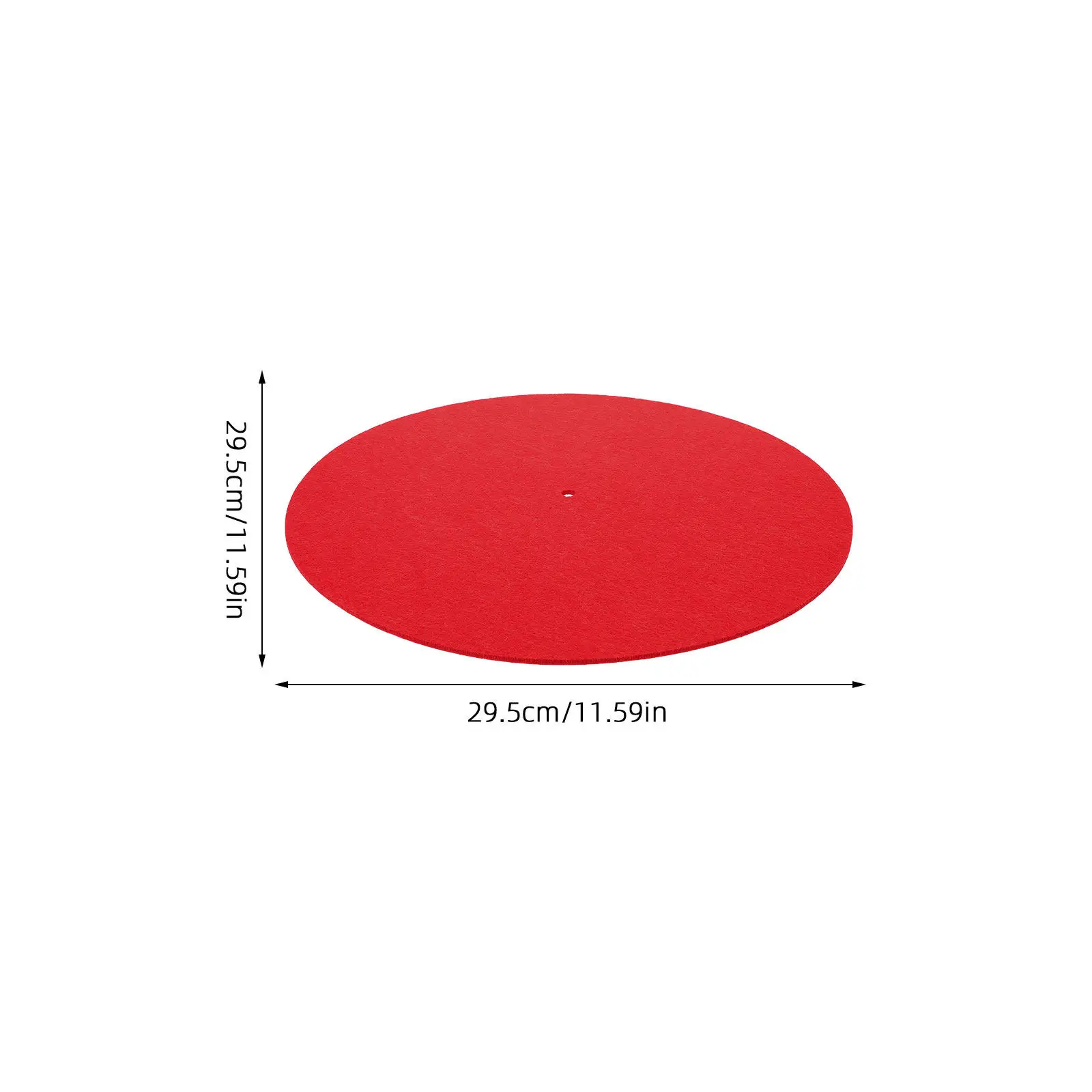 4Pcs Circular Vinyl Rug 29.5cm Retro Music Record Design Non-Slip Stain-Resistant Washable Floor Mat for Living Room Bedroom