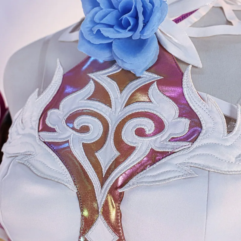 Cyrene kostuumspel Honkai Star Rail cosplay paarse lange jurk roze pruik rollenspel outfit volledige set voor vrouwen themafeest