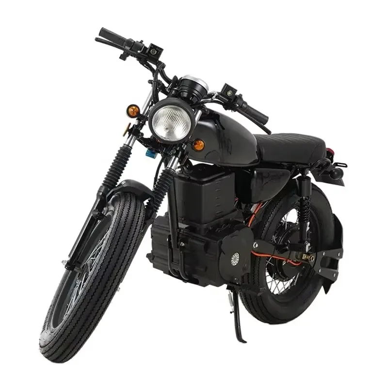 72v 2000w Motorcycle Electric Sport Ebike 17Inch 50ah For Adults Electric Moped Off Road Retro Electric Bicycle With Two