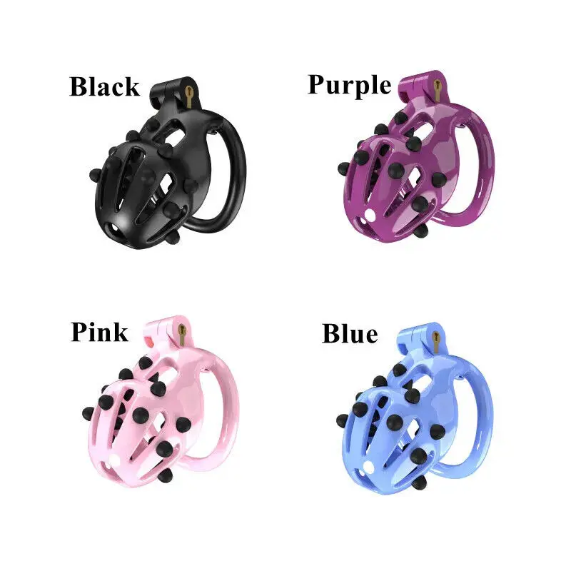 New Upgrade Male Peni Lock with Barbed Spikes Chastity Device with 5 Size Ring Sex Toy BDSM Slave