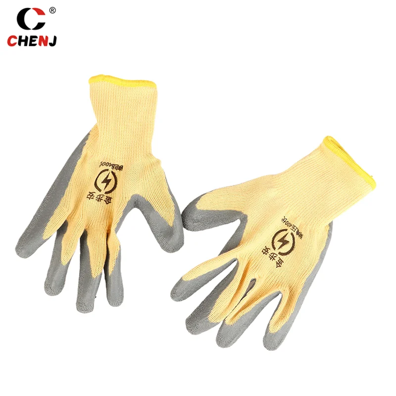 1 Pair 400V/1000V Rubber Touch Screen Insulation Glove Industrial Ultrathin Electrician Insulating Gloves Withstanding Voltage