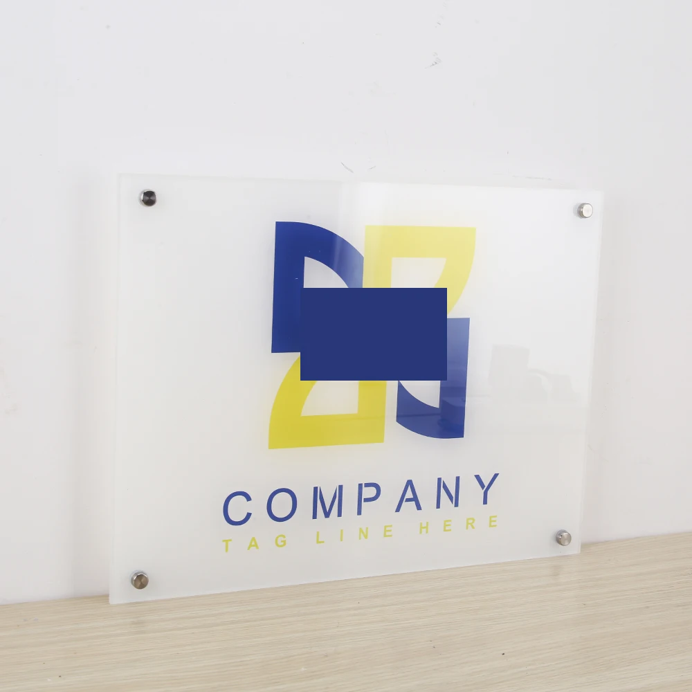 Imagem -04 - Custom Acrylic Company Signage Placa Comercial Placa Comercial para Loja Interior e Exterior Sinais de Endereço Sinais Abertos