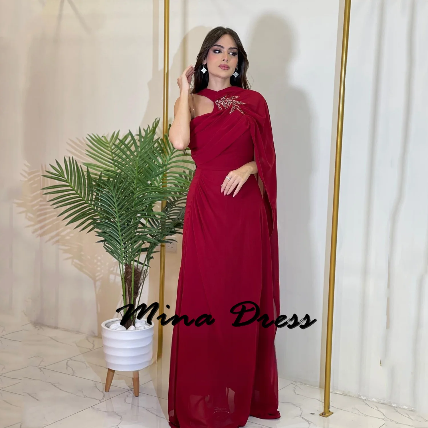 

Mina Customized Shawl Robe De Soiree Femmes Wedding Party Dress Dresses for Formal Occasions Graduation Dresses Woman Ball Gowns