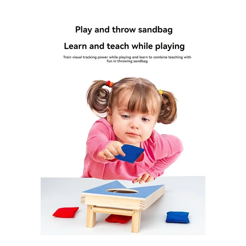 

B93B-Игровой набор Cornhole с 4-мя погремушками — отлично подходит для игр в помещении и на открытом воздухе, идеальная игра с погремушками для вашего ребенка