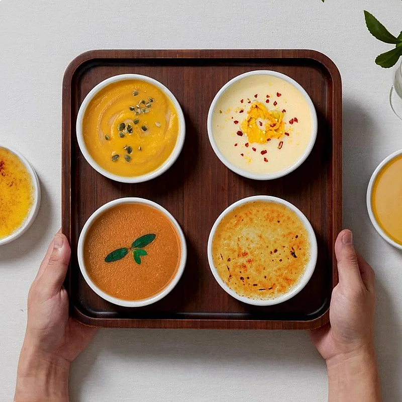Ramekins 4 Oz Oven Safe, 6 Pack Ceramic Souffle Dishes for Creme Brulee Custard Baking