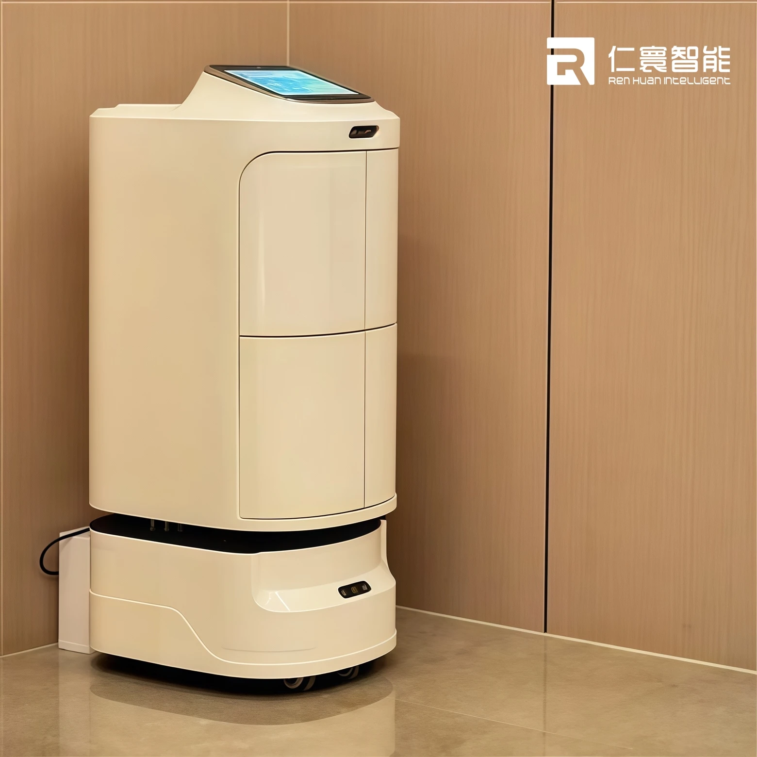 Scud Delivery Robot Intelligent Office Hotel Interactive App-Controlled Auto Charge Automatic Navigation 10KG Payload Greeting