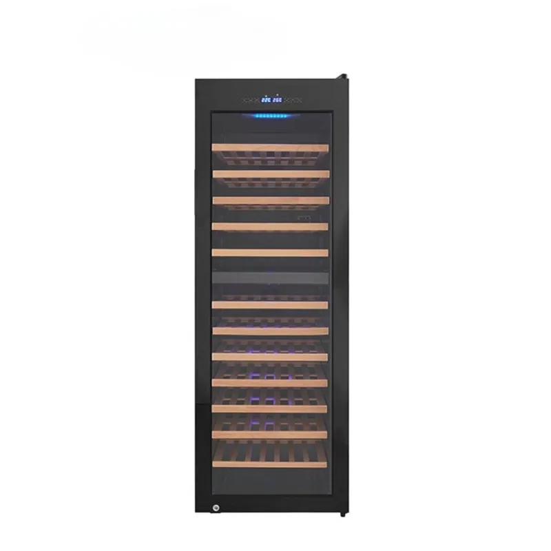 Compressor Wine Cooler 87 Bottle Stainless Steel Outdoor Wine Fridge Cabinet For Home Bar Hotel