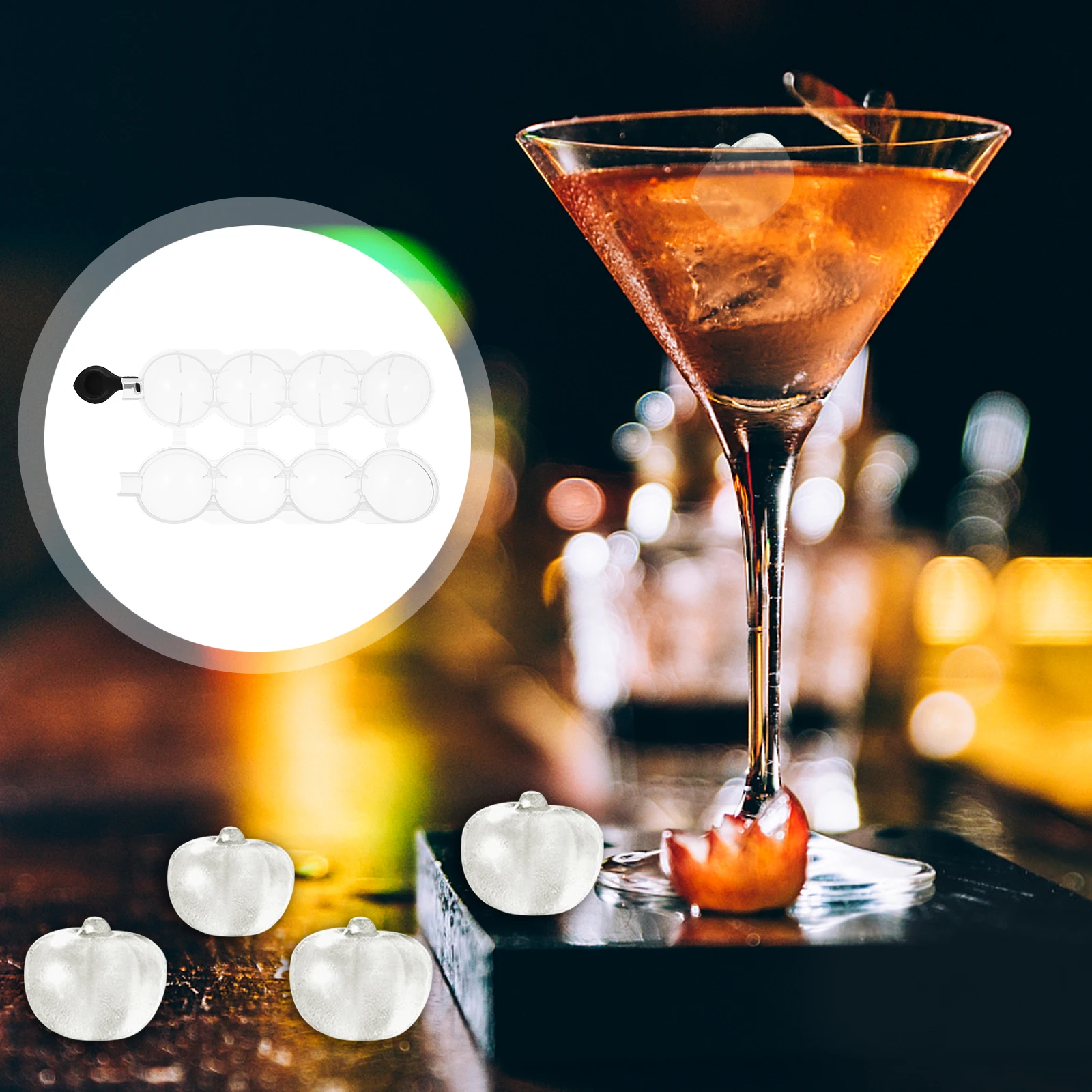 

2pcs Whiskey Ball Silicone For Diy Fridge Making Mold Tray Mold Homemade Ice Ball Maker Easy Clean Unique Shape Ice