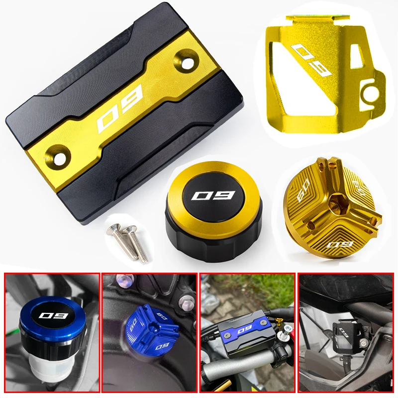 For Yamaha MT-09 MT09 MT 09 FZ09 2014-2020 2019Motorcycle front and rear brake fluid cap filler cap guard protection Accessories