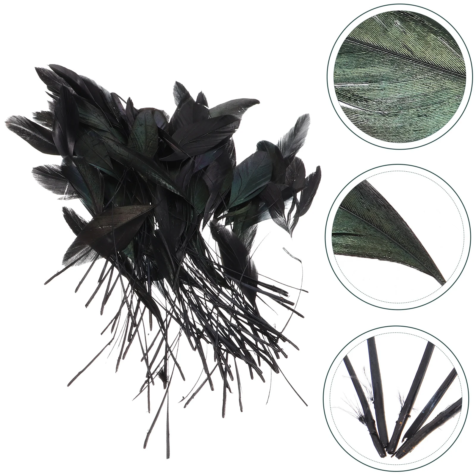 

100Pcs Black Craft Plumes DIY Materials for Dreamcatchers Wedding Party Centerpieces Home Floral Decor