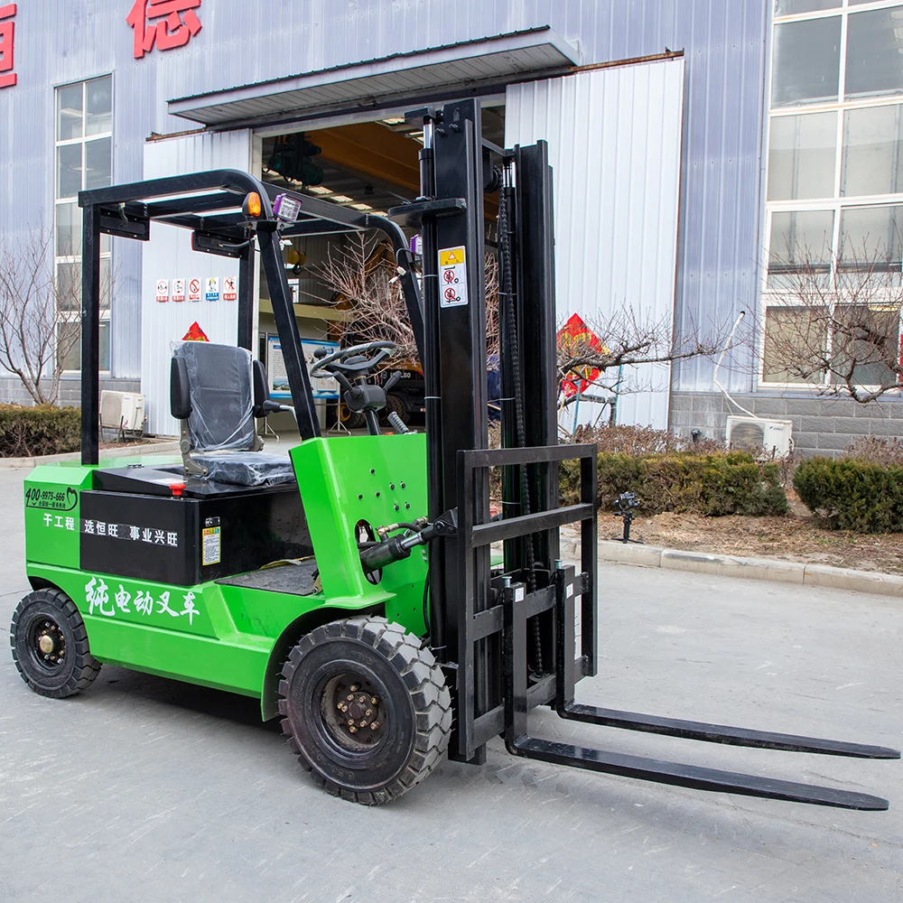 China Forklift Supplier Sells  3 Ton Electric Battery Forklift With Good Price Farm Forklift