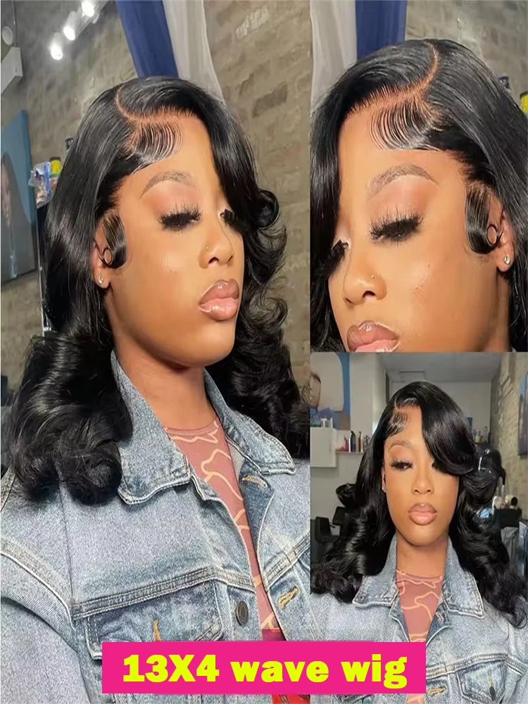 

Curly Wave Wig 13x4 HD Lace Front Wig Glueless Human Hair 4C Afro Wave Lace Front Human Hair Wig 4x4 HD Lace Closure Wig