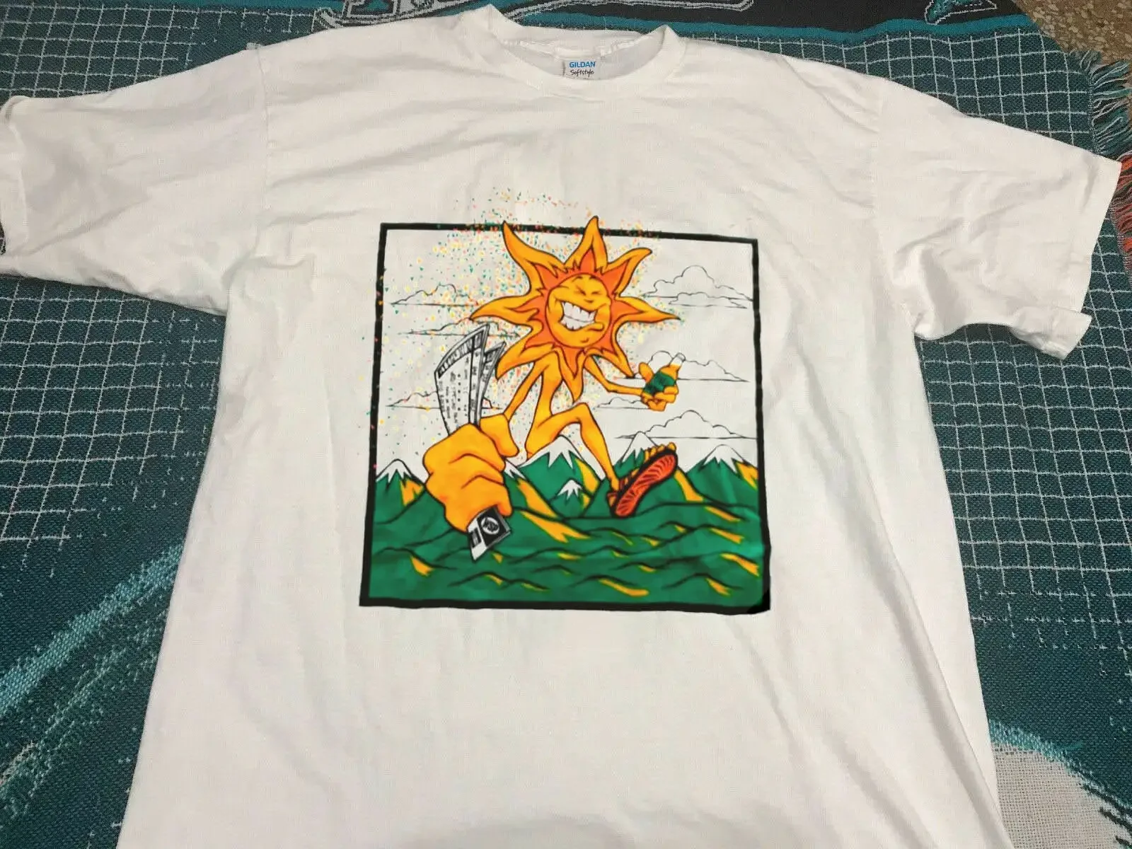 Widespread Panic Red Rock Vintage T Shirt 1999 Tall Boy Colorodo Denver Men's Size USA Heavy Cotton