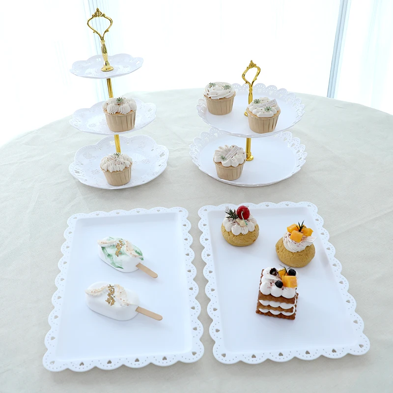 

Dessert placement tray paper cup cake tray birthday party supplies wedding dessert table decoration in the living room desktop