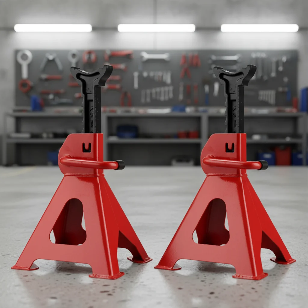 6 Ton Truck Jack Stands Steel Heavy Duty Jack Stand with Large Foot Base Effective Lifting Tools